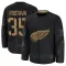 Black Men's Michal Postava Premium Detroit Red Wings 2024 Military Appreciation Practice Jersey