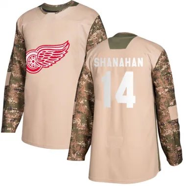 Camo Men's Brendan Shanahan Authentic Detroit Red Wings Veterans Day Practice Jersey