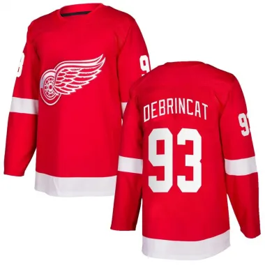 Red Men's Alex DeBrincat Authentic Detroit Red Wings Home Jersey
