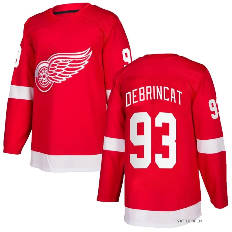 Red Men's Alex DeBrincat Authentic Detroit Red Wings Home Jersey