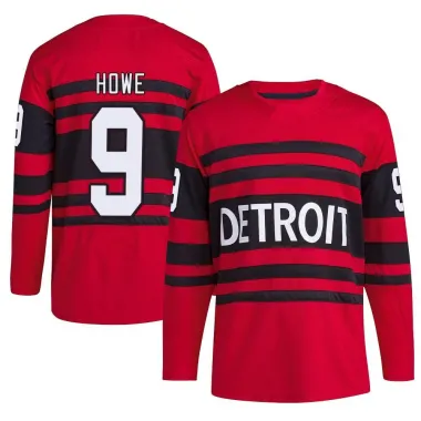 Red Men's Gordie Howe Authentic Detroit Red Wings Reverse Retro 2.0 Jersey