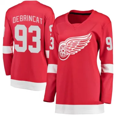 Red Women's Alex DeBrincat Breakaway Detroit Red Wings Home Jersey