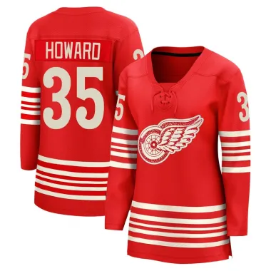 Red Women's Jimmy Howard Breakaway Detroit Red Wings Centennial Jersey
