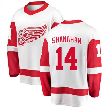 White Men's Brendan Shanahan Breakaway Detroit Red Wings Away Jersey