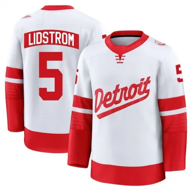 White Men's Nicklas Lidstrom Premium Detroit Red Wings 2025 Stadium Series Jersey