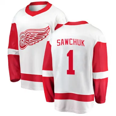 NHL Terry Sawchuk Detroit Red Wings Authentic Third Reebok Jersey - White