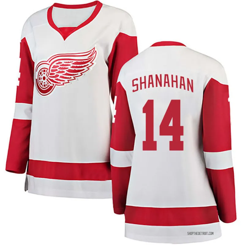 White Women's Brendan Shanahan Breakaway Detroit Red Wings Away Jersey