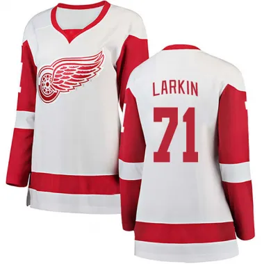 White Women's Dylan Larkin Breakaway Detroit Red Wings Away Jersey
