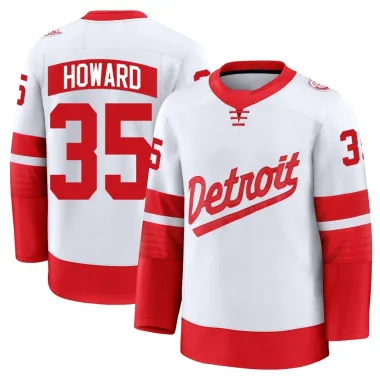 White Youth Jimmy Howard Premium Detroit Red Wings 2025 Stadium Series Jersey