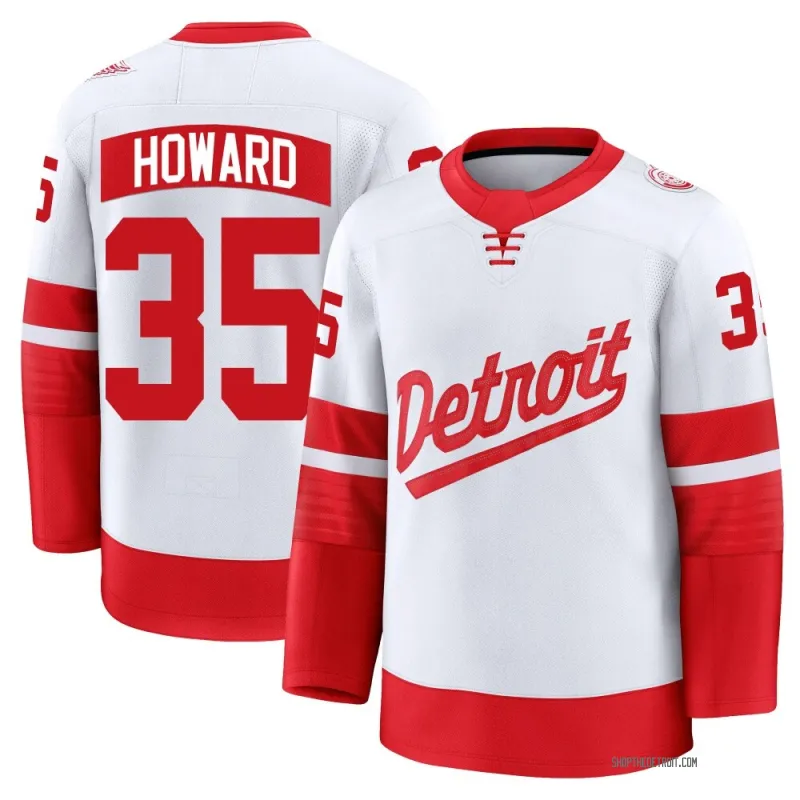 White Youth Jimmy Howard Premium Detroit Red Wings 2025 Stadium Series Jersey
